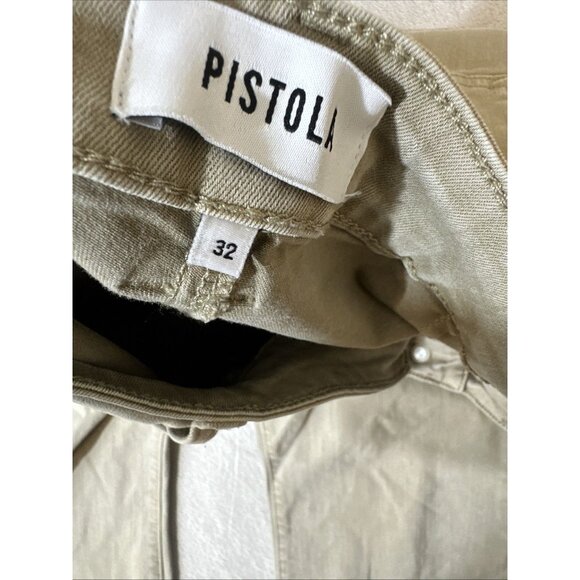 Pistola Size 32 Khaki Utility Patch Pocket Flare Leg Pants - Picture 7 of 12